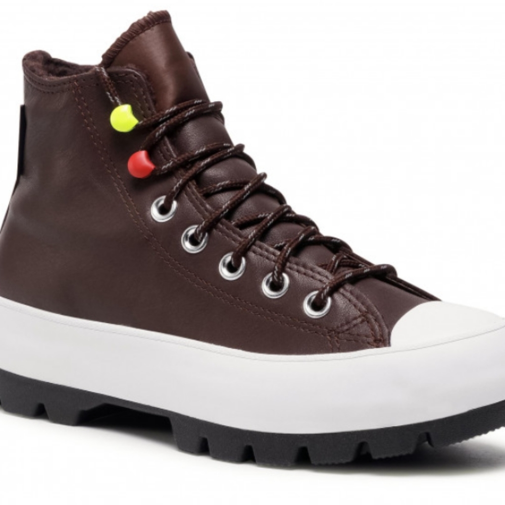 Brown High-Top Women's Sneakers